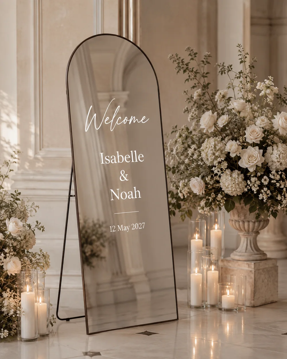 Dark brown 160 × 60 cm minimalistic mirror wedding preview